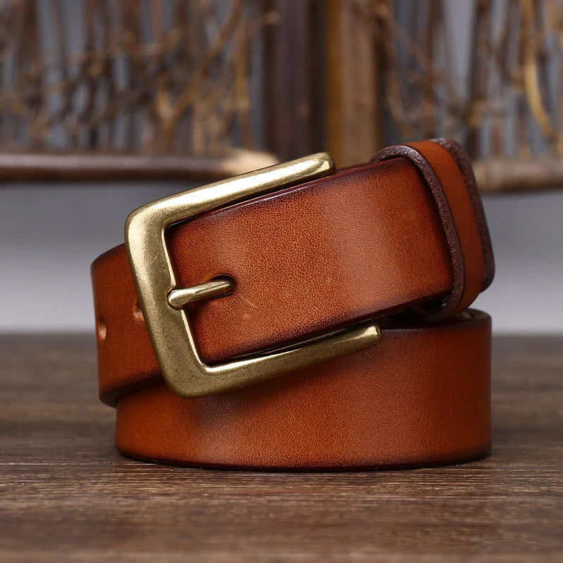 3.3CM 2023 Men's Genuine Leather Belt Luxury