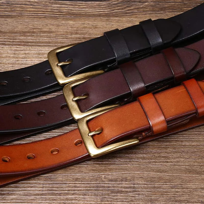 3.3CM 2023 Men's Genuine Leather Belt Luxury