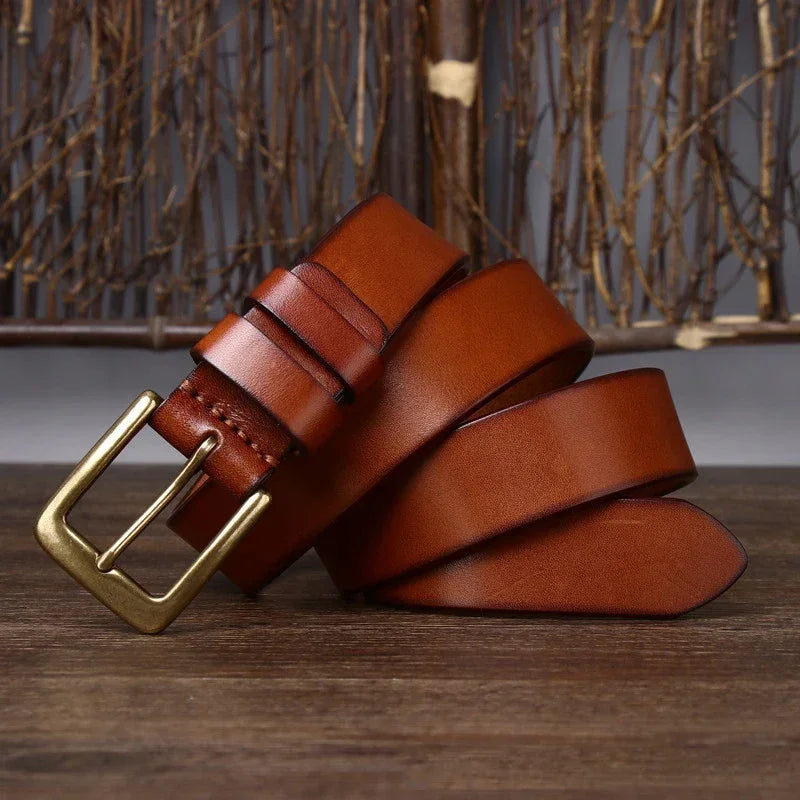 3.3CM 2023 Men's Genuine Leather Belt Luxury