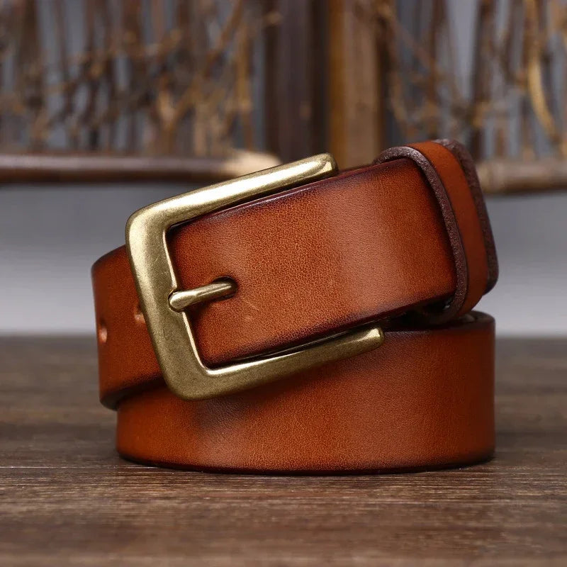 3.3CM 2023 Men's Genuine Leather Belt Luxury