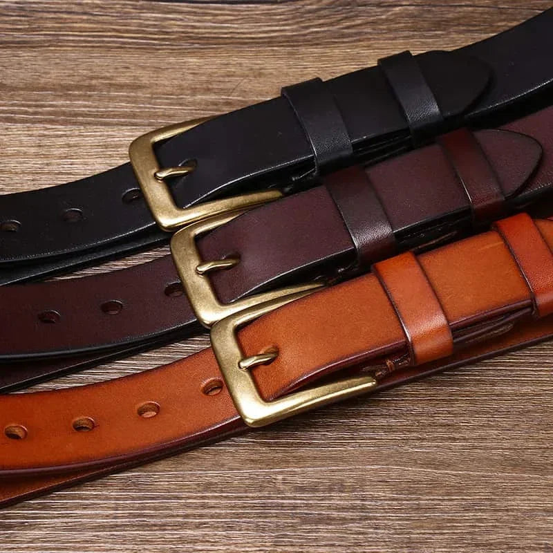 3.3CM 2023 Men's Genuine Leather Belt Luxury