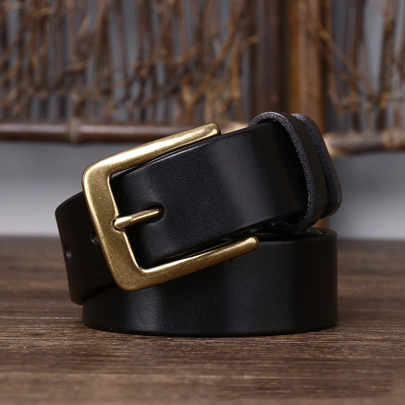 3.3CM 2023 Men's Genuine Leather Belt Luxury