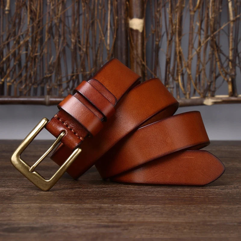 3.3CM 2023 Men's Genuine Leather Belt Luxury